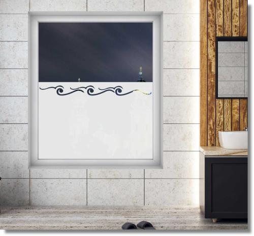 Fensterfolie Wasserwelle